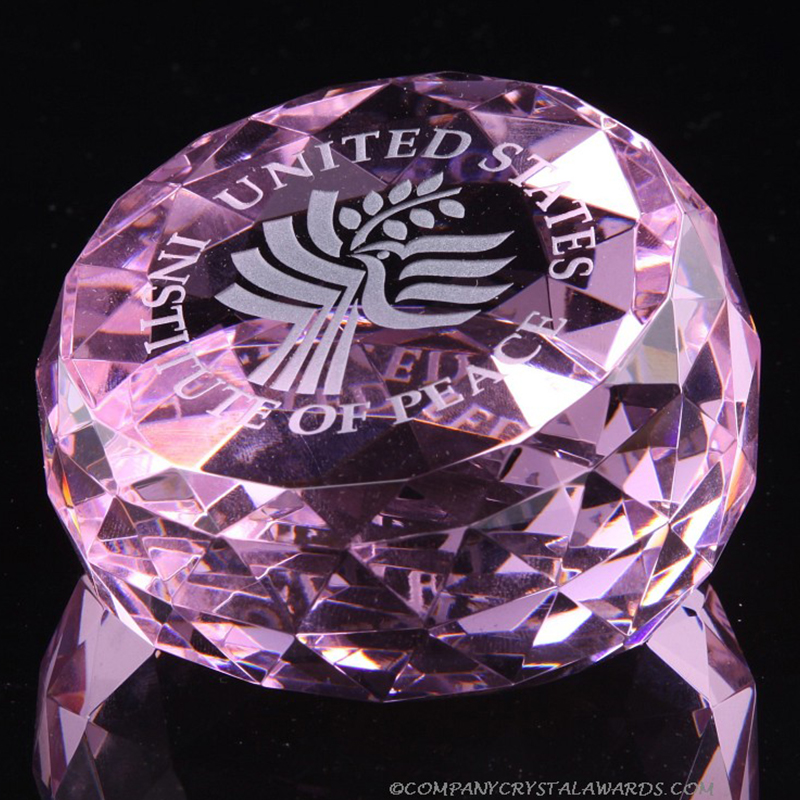 Pink-Crystal-Brilliance-Paperweight-Awards